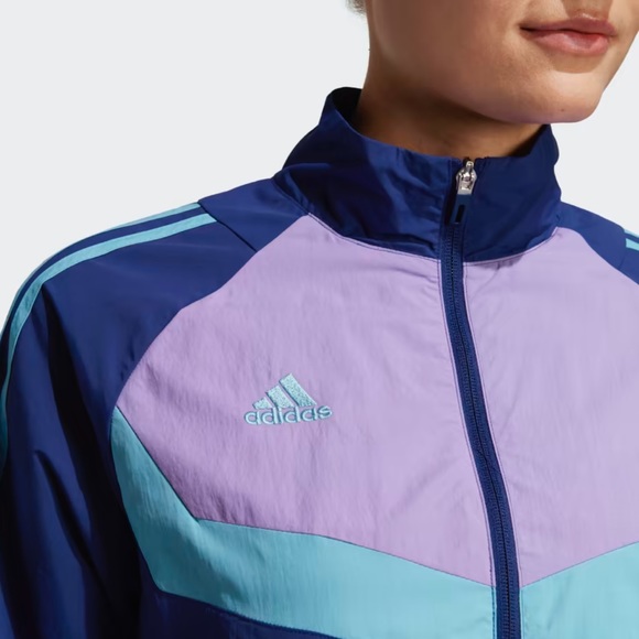 NEW Adidas Tiro Woven Blue Victory Jacket - Picture 4 of 9